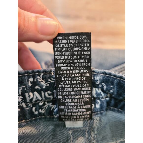 Paisley size 2 women's white washed bootcut jeans with embroidered pockets - Picture 7 of 10